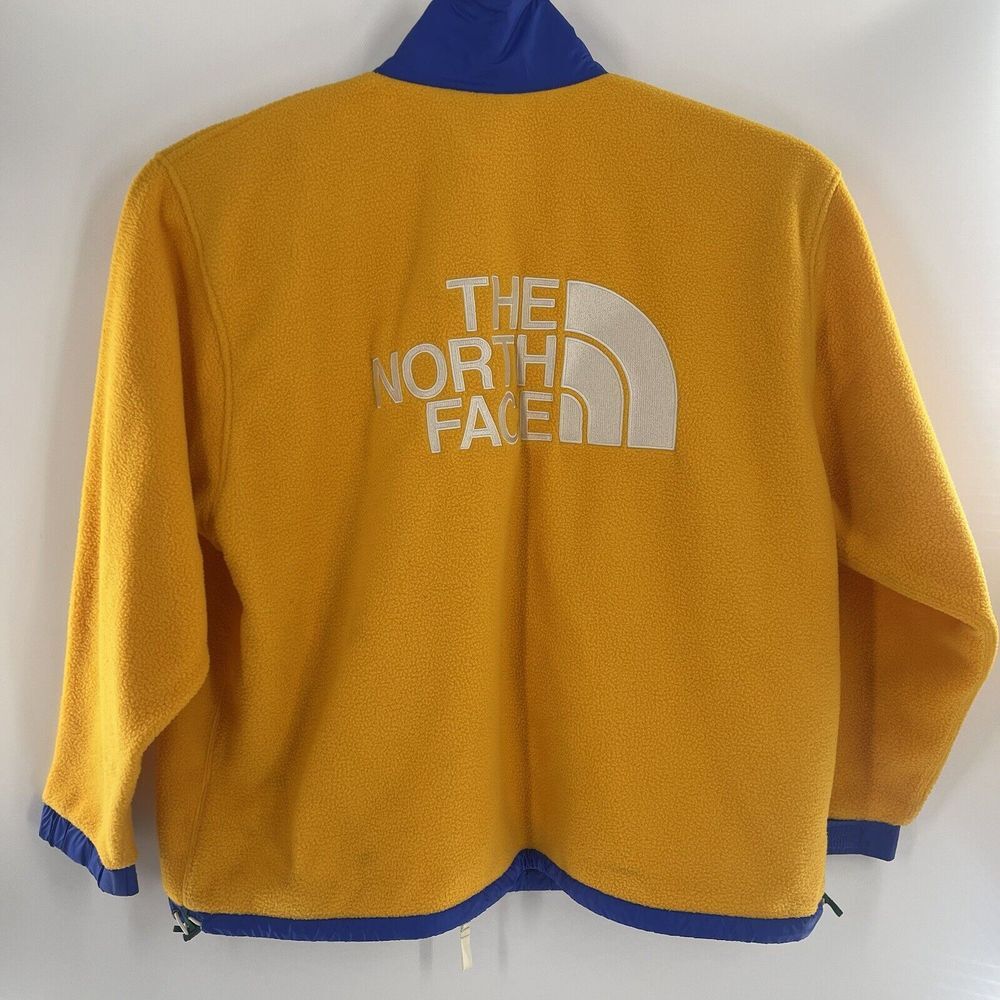 The North Face Mens XXL Gold COLOR BLOCK Full Zip Soft Fleece Jacket RARE - NEW! - Picture 8 of 8